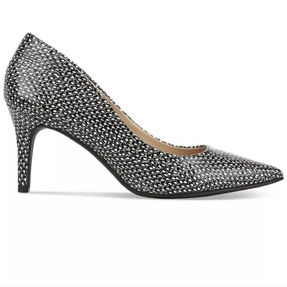 Alfani Women's Step 'N Flex Jeules Pumps, Black/White Size 10M - Picture 2 of 4